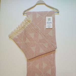 🎁Texteis Penedo Cotton and Linen Blend Throw Blanket - Triangle Matelasse